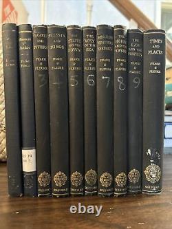 Ensemble de 10 volumes Les couloirs du temps Harold Peake Herbert John Fleure Première édition