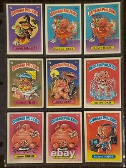 Garbage Seau Kids Original Series 1 Gpk 1985 Os1 Matte 31-card Set + 5 Packs De Cire