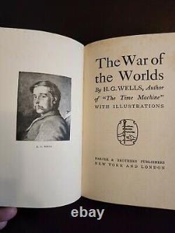 H. G. Wells- La Guerre Des Mondes- Première Édition Américaine, Impression Ultérieure