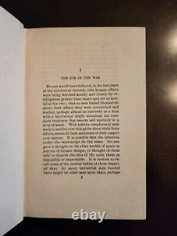 H. G. Wells- La Guerre Des Mondes- Première Édition Américaine, Impression Ultérieure