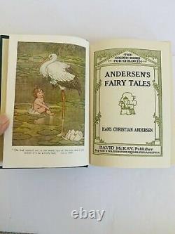 Hans Christian Andersen Fairy Tales Première Édition C. 1920 Scarce Avec Dust Jack