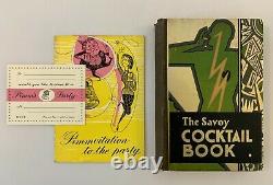 Harry Craddock The Savoy Cocktail Book First Uk Edition 1930 1er Livre