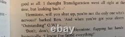 Harry Potter Et Half Blood-prince Rare Owl’s Misprint À La Page 99