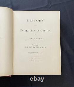 Histoire De La Capitale Des États-unis Par Glenn Brown 2 Volume Set 1ère Édition
