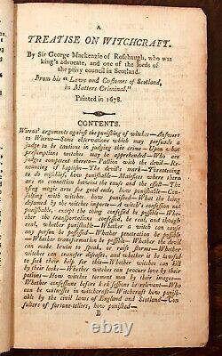Histoire Des Witches De Refrewshire 1er Ed, 1809 Witchcraft Trials Burning