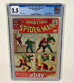 Incroyable Spider-man #4 Cgc 2.5 Cley! (1er Sandman & Origine!) 1963 Marvel Comics