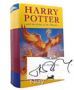 J. K. Rowling Harry Potter Et L'ordre Du Phoenix Signé 1ère Édition Du Royaume-uni