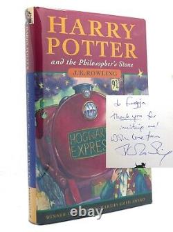 J. K. Rowling Harry Potter Et La Stone De Philosopher Signé 1ère Édition Du Royaume-uni