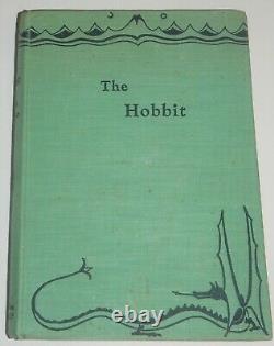 J. R. R. Tolkien, Bilbo Le Hobbit, 1937, 1ère Édition, 2ème Imp. Avec Original Jacket