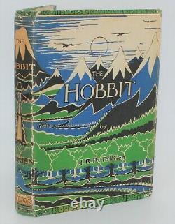 J. R. R. Tolkien, Le Hobbit, Première Edition, 3ème Impression Avec Veste D'origine