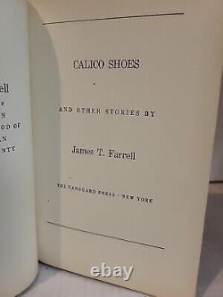 James T Farrell / Chaussures en calicot et autres histoires / Première édition 1934 Cuir dur (Sans jaquette)