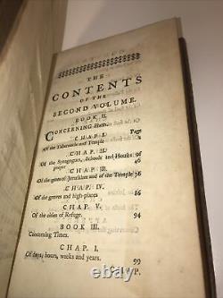 Jewish Antiquuités! Histoire Juive Hébraïque (édition 1766!) Langue Bible Rare