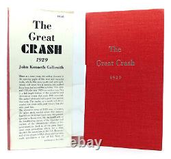 John Kenneth Galbraith The Great Crash 1929 1ère Édition 2ème Édition