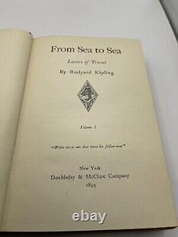 Kipling, Rudyard DE LA MER À LA MER Première Édition