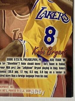 Kobe Bryant 1996-97 Médaillon Ultra Platinum P-52 Rookie Rc Ssp Rare /200