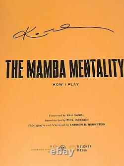Kobe Bryant Lakers Mamba Mentalité Signée 1ère Édition Hardcover Book