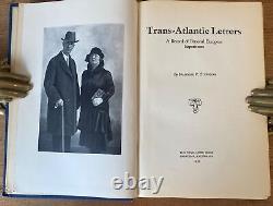 LETTRES TRANSATLANTIQUES par Nannine P. Stephens de Pasadena 1929 EXEMPLAIRE DE PRÉSENTATION