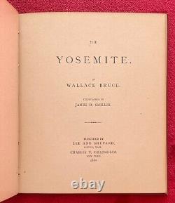 LE YOSEMITE par WALLACE BRUCE 1880 1ère édition - BEAU POÈME & ILLUSTRATIONS