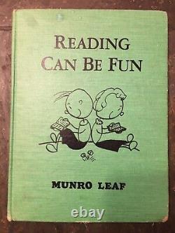 La Lecture Peut Être Amusée Par Munro Leaf 1953 Première Édition Impression Hc Bon État