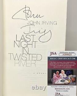 La nuit dernière à Twisted River par John Irving, SIGNÉ JSA/COA Authentification 1ère édition