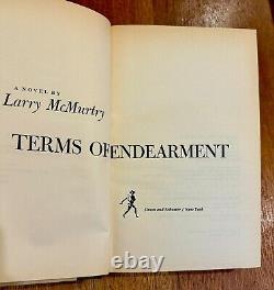 Larry McMurtry/Terms of Endearment Première édition/Première impression NF/NF