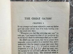 Le Grand Gatsby, True First Edition, 1925, De F. Scott Fitzgerald 1er/1er