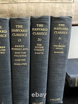 Le Harvard Classics Ensemble Complet Première Édition 1910 Blue Speckled Page Edge