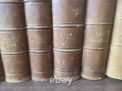 Le Journal De L'éducation De Bernard 19e C. Antique Collection De Livres De 9 Volumes