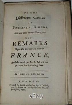 Le Noir Peste! 1665 En Cas De Pandémie Grand (première Édition! 1720) Virus Épidémie Rare