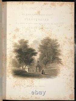 Les Cimetières Ruraux D’amérique Bois Vert Illustré 1er Ed, 1847 Cimetière