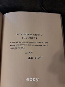 Les Gens par Ruth Suckow 1934 Signé #171/150 Première Édition