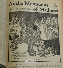 Les Montagnes Hallucinées P. H. Lovecraft Première Édition 1936 Histoires Astounding