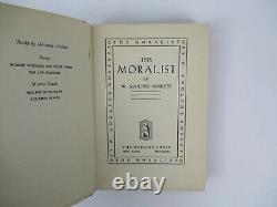 Les moralistes par W. Adolphe Roberts 1931 PREMIÈRE ÉDITION avec jaquette