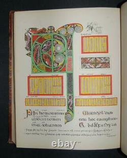 Lithographie Médiévale Enluminée Église Bible Manuscrit Codex Color Book Ancient