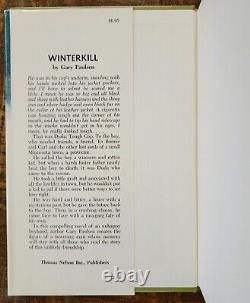 Livre De Winterkill Signé Par Gary Paulsen 1ère Édition / Veste De Poussière Rare