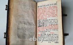 Livre de prières miniature Rare'PLANTIJN' 1716, avec de fines gravures et des serrures en cuivre