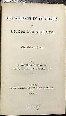 Lueurs Dans L’obscurité 1er, 1850 Sorcellerie Magic Persécution Superstitions