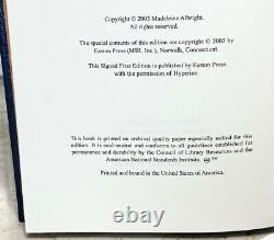 Madame la Secrétaire - Mémoire de Madeleine Albright - PREMIÈRE ÉDITION SIGNÉE Easton Press