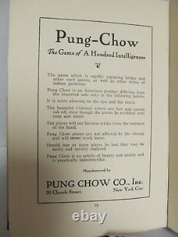 Mahjongg Pung-chow Première Édition 1922 Carte De Partition Originale L L Harr Brentano