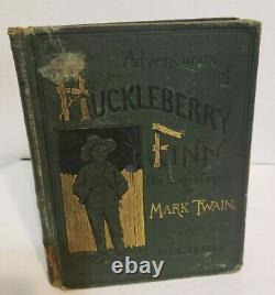 Mark Twain Aventures De Huckleberry Finn 1ère Edition 1ère Impression (true First)
