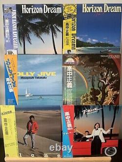 Masayoshi Takanaka Lot de 12 vinyles Japon LP avec OBI