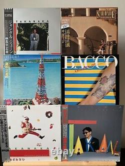 Masayoshi Takanaka Lot de 12 vinyles Japon LP avec OBI