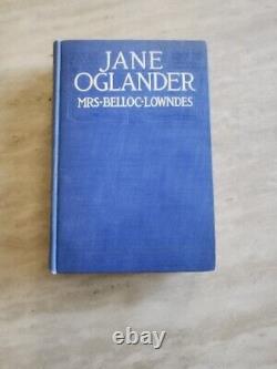 Mme Belloc LOWNDES / Jane Oglander Première édition 1911