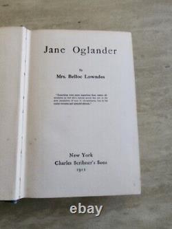 Mme Belloc LOWNDES / Jane Oglander Première édition 1911