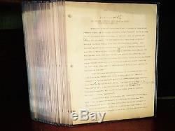 Napoleon Hill / Ont Signé Le Edison Document 34 Pages Colline De Personal Writings # 1