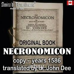 Necronomicon Livre Original John Dee Occulte Sombre Rare Grisoire Mort Mal Satanique