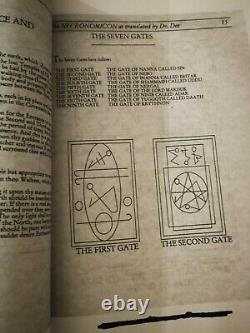 Necronomicon Livre Original John Dee Occulte Sombre Rare Grisoire Mort Mal Satanique