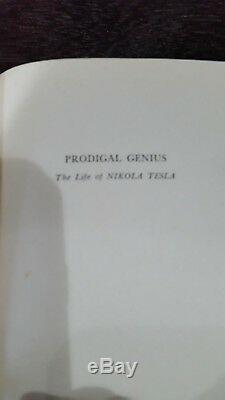 Nikola Tesla Rarissime 1944 Première Édition First Print Genius Prodigal