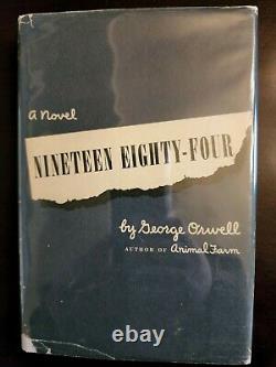 Nineteen Huit-quatrième 1984 George Orwell, 1er Am. Edition, 19e Édition, Hb, Dj