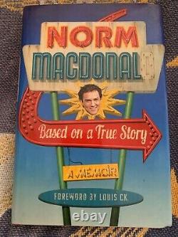 Norm Macdonald Autographié Basé Sur A True Story 2016 Autobiographie Rip Norm
